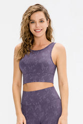 Camouflage Print Reversible Cropped Tank Top - Shah S. Sahota